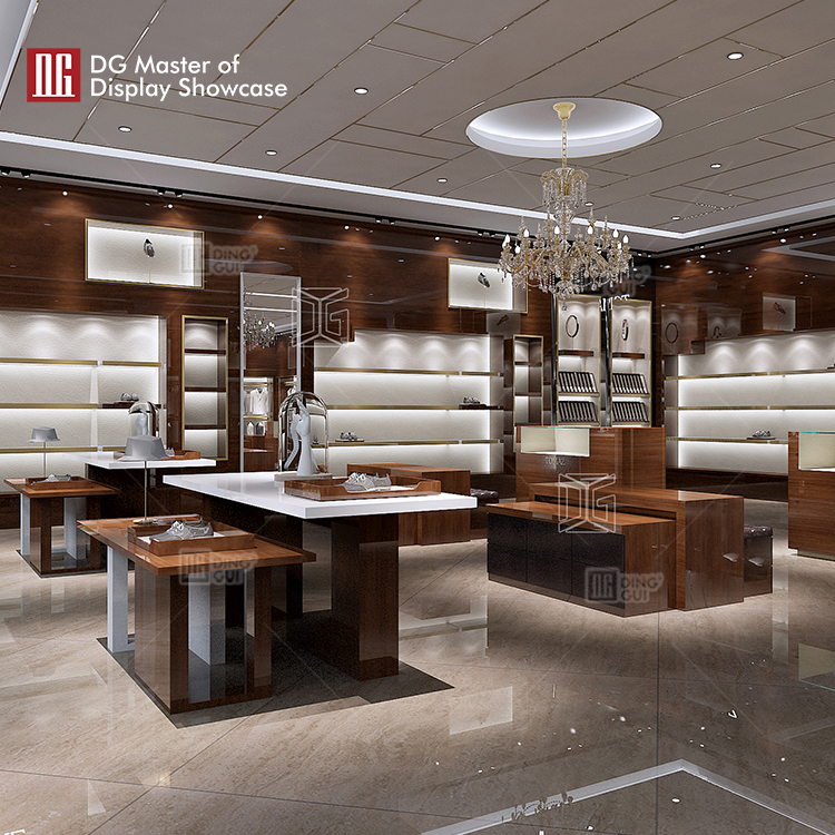 Ντουλάπι βιτρίνας κοσμημάτων πολυτελείας ευρωπαϊκού στιλ με άμεση παράδοση από το εργοστάσιο DG Showcase 9