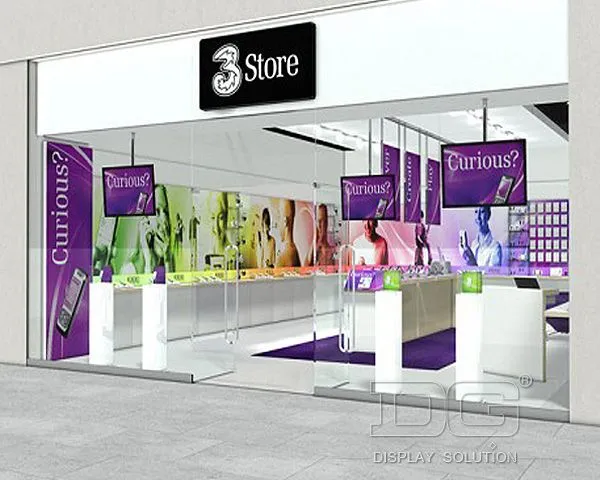 EL07 Modebutik med mobiltelefoner Indretningsdesign 1