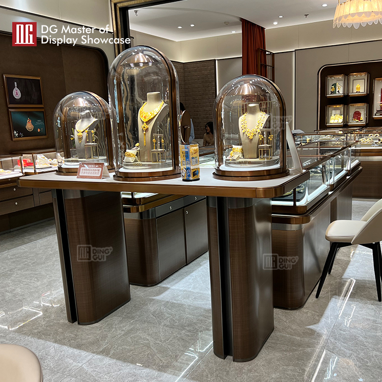 professional wall mounted glass display case personalized | DG Display Showcase 7