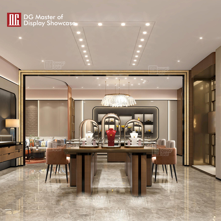 professional wall mounted glass display case personalized | DG Display Showcase 8