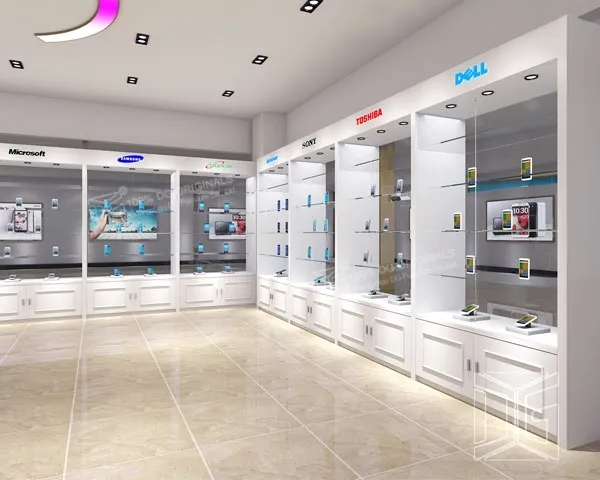 Custom electronics showcase best supplier Manufacturer | DG Display Showcase1 3