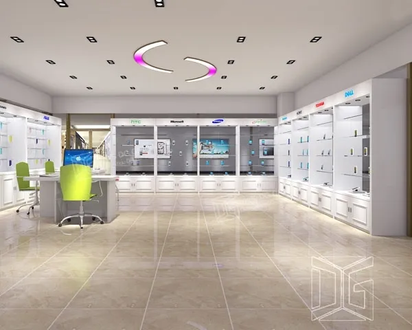 Custom electronics showcase best supplier Manufacturer | DG Display Showcase1 2