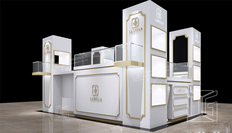  Luxusní bílé dřevěné kosmetické stojany