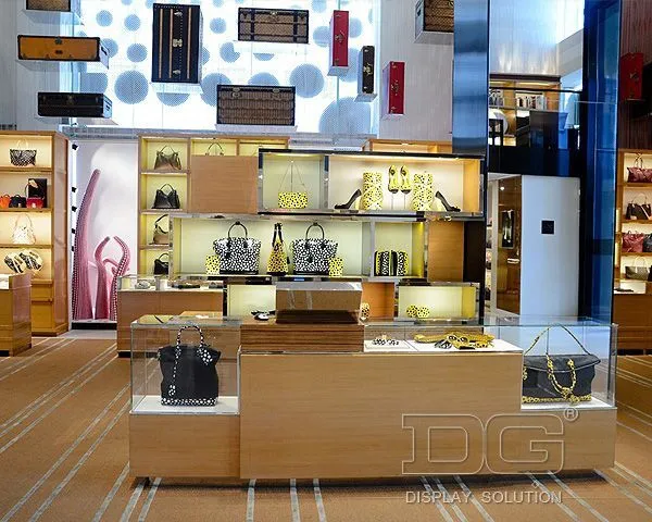 HB12 Luxury Store Leather Handbag Display Counter 1