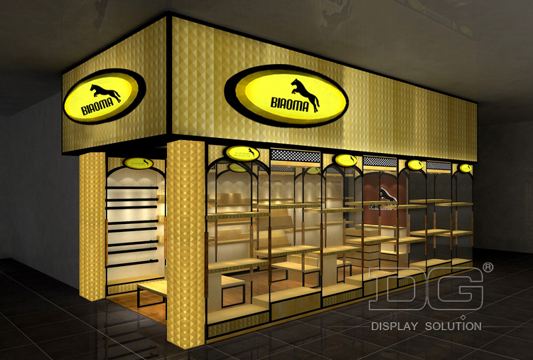 Yellow Creative Leather Bag Display Rack