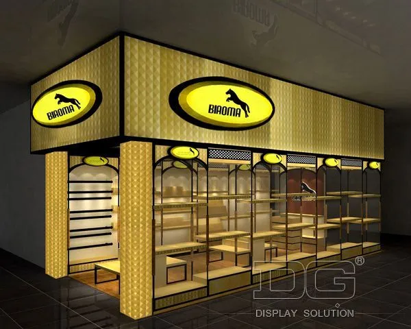 HB33 Yellow Creative Leather Bag Display Rack 1