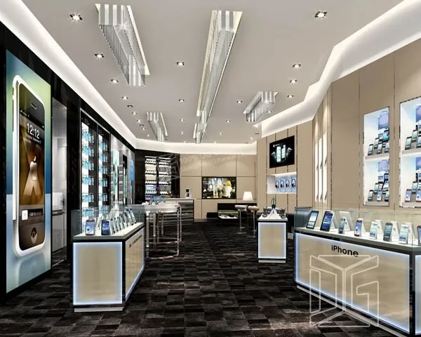 High End Wooden Cell Phone Display Case - Modern Style, Eco-Friendly Materials 2