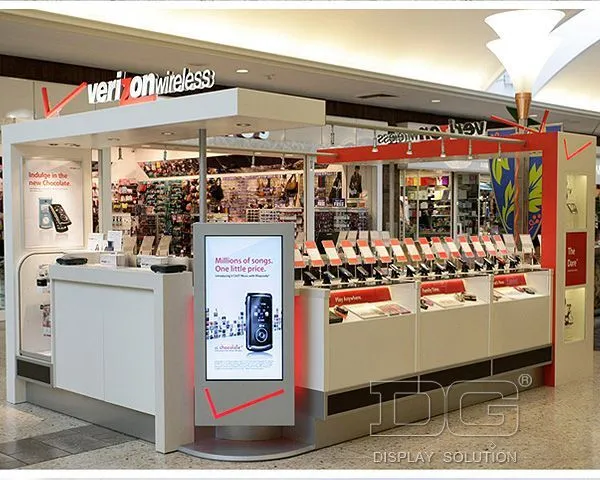 EL35 High End Mall Wooden Cell Phone Kiosk 1
