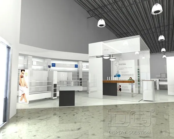 CM67 Expositor de maquillaje de madera de lujo 1