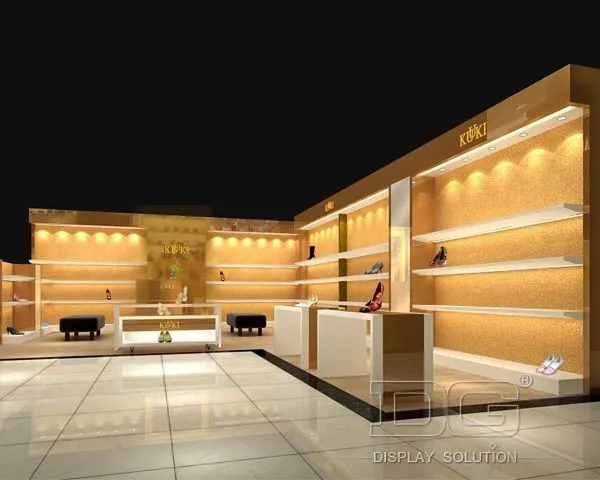 FT29 Fashion Wood Shoe Shelf Display 1