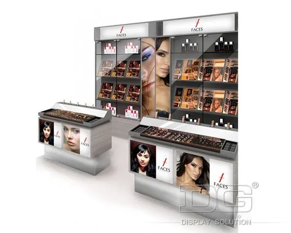 CM46 Ολοκαίνουργιο μαύρο ξύλινο ράφι καλλυντικών 1