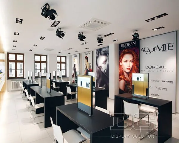 CM41 Δημοφιλή μαύρα ξύλινα έπιπλα καταστήματος καλλυντικών 1