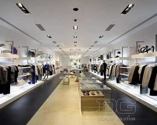 GR18 High End White Clothing Display Stands 1