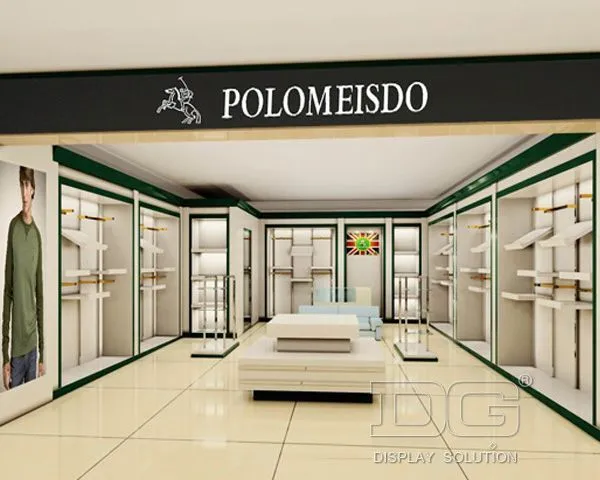 GR08 Ράφι επίδειξης ρούχων υψηλής ποιότητας σε λευκό χρώμα 1