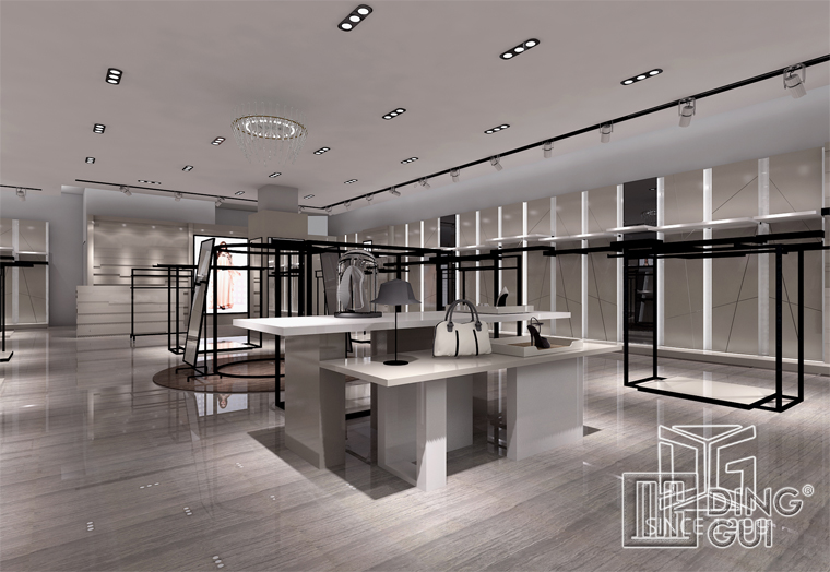GR165 High end modern shop counter design for garment store 5