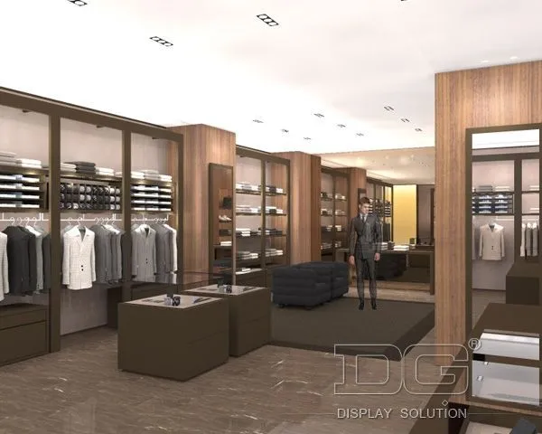 GR159 Modern Retail Menswear Clothing Shop Interior Design 1