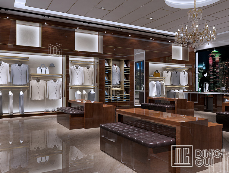 GR166 Professional manufactured shop furniture garment display rack 6