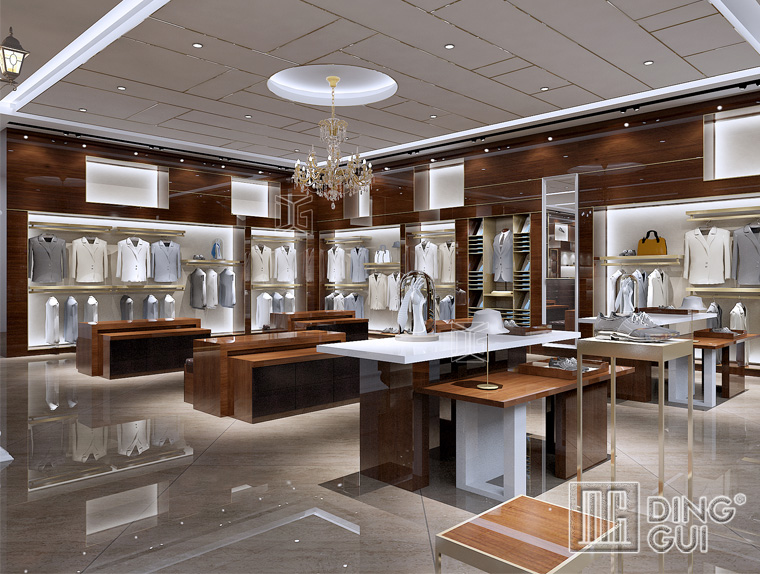 GR166 Professional manufactured shop furniture garment display rack 5