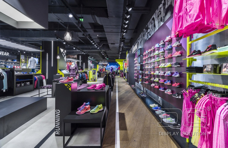  Μαύρο φωτιστικό Spot Shoe Display Cabinet