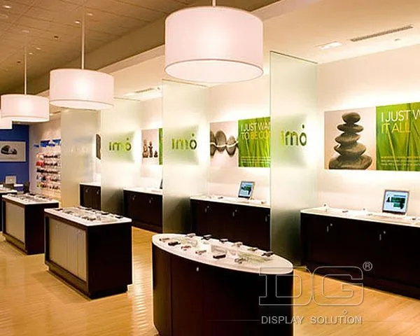 EL20 Hvide Træ Mobiltelefon Display Stands 1