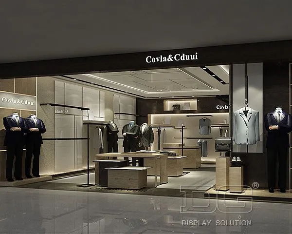 GR30 Modern Wooden Mens Suit Store Display Fixtures 1