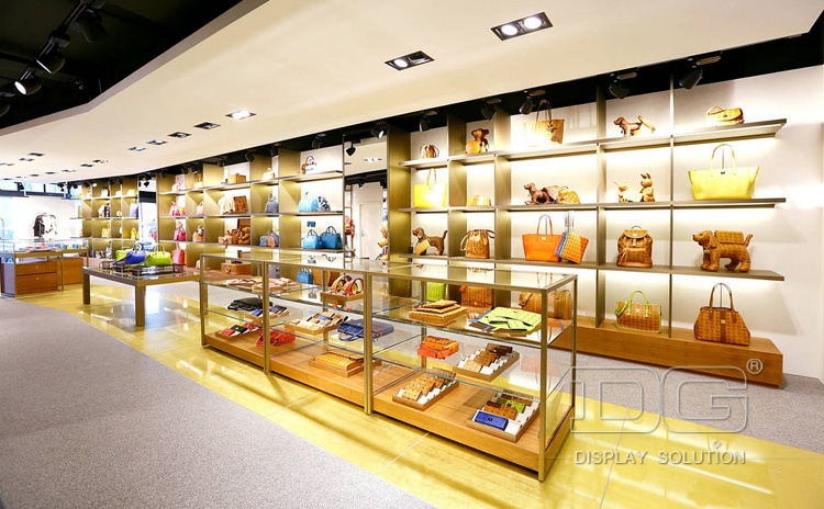 Latest Wooden Handbag Store Decoration