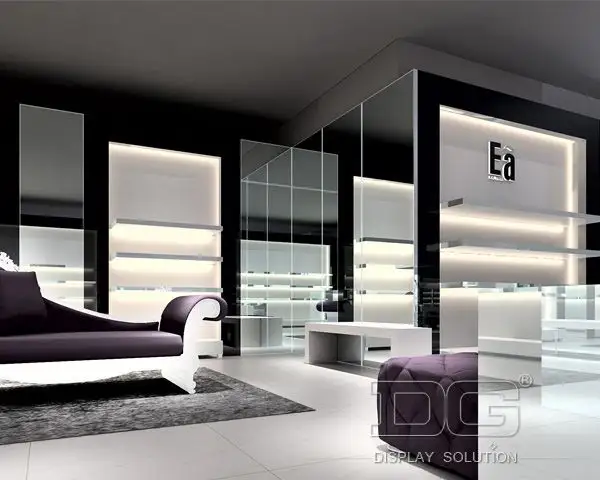 Custom glass showcase for shoes best supplier Manufacturer | DG Display Showcase 4