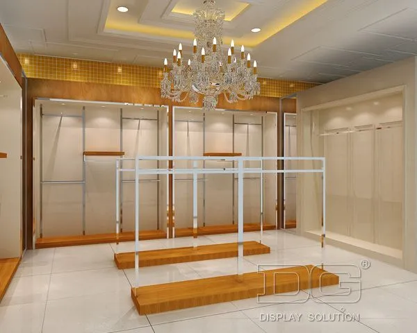 GR23 Luxury Clothes Store Display Shelves Design 1