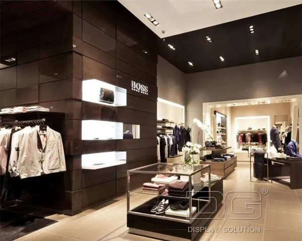 GR15 Wall Mounted White Fashion Clothes Display Racks 1