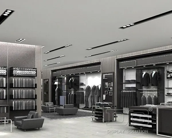 GR31 Creative Design Wooden Clothing Display Shelves 1