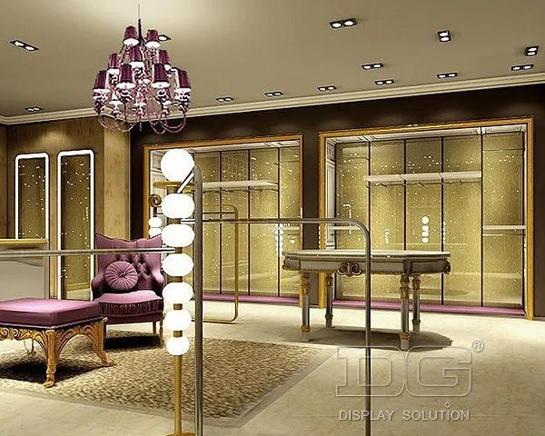 GR34 Ράφι προβολής ρούχων πολυτελείας καταστήματος 1