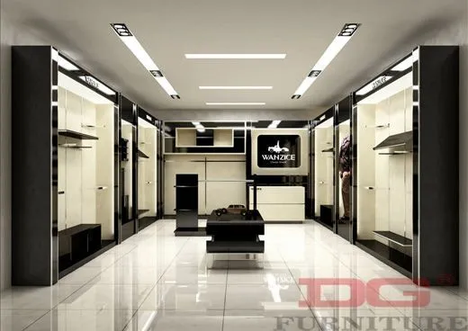 GR119 Ξύλινα Ρούχα Μόδας Διαρρύθμιση Καταστήματος 1