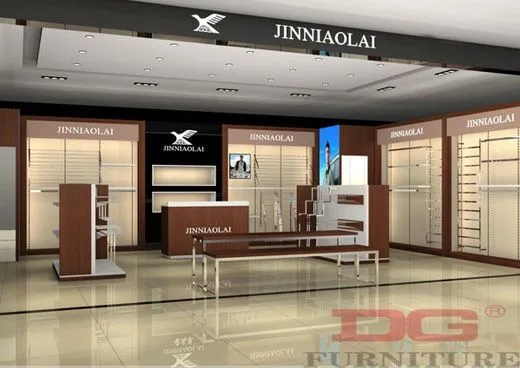 GR116 Προσαρμοσμένες βιτρίνες καταστημάτων ρούχων μόδας 1