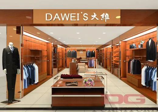 GR126 Fashion Mens Clothes Store Display 1