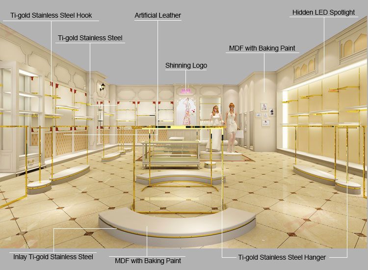 UG22 Exquisite store design display rack for underwear and bra 9