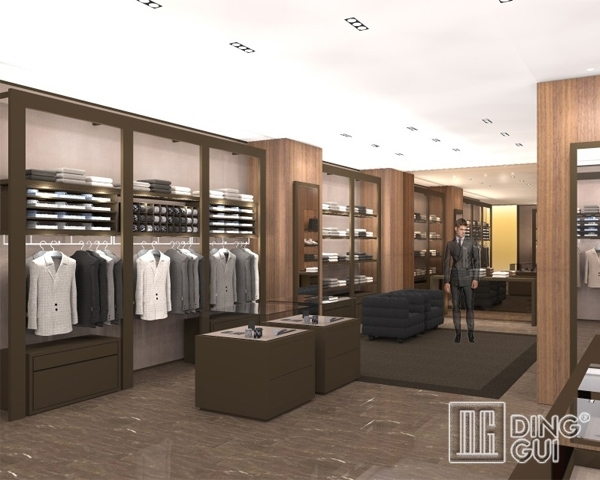 GR167 Stylish modern shop counter design for garment store 1