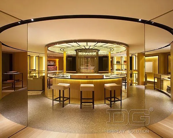 HB06 Wall Mount Leather Handbag Display Cabinet 1