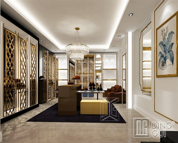 FT74 Επαγγελματική διακόσμηση καταστήματος υποδημάτων σε καυτή πώληση κατά παραγγελία 1