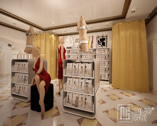 UG22 Exquisite store design display rack for underwear and bra 1