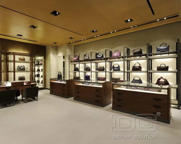 HB37 Wood Veneer Man's Handbag Shop Furniture 1