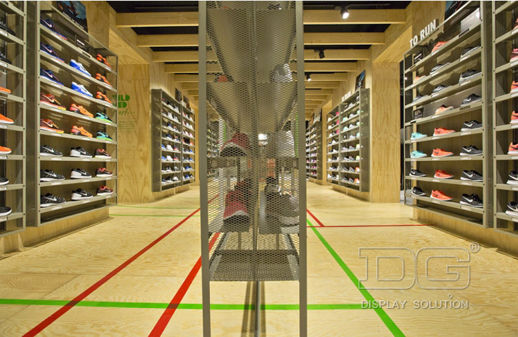 Wooden Shoe Display Rack For Nike