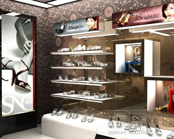 Custom shoe showcase modern design  Manufacturer | DG Display Showcase 3
