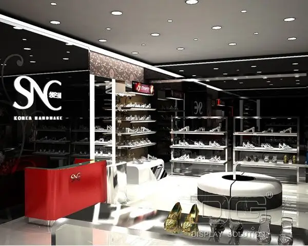 Custom shoe showcase modern design  Manufacturer | DG Display Showcase 2