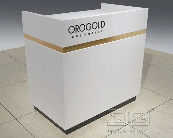 Modern Wood Cosmetic Shop Counter Design - Free Design, On-time Delivery 2