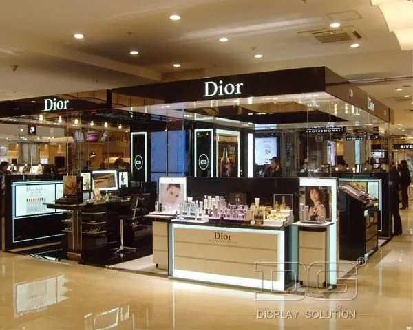 CM44 Black Wooden Glossy Cosmetic Cabinet 1