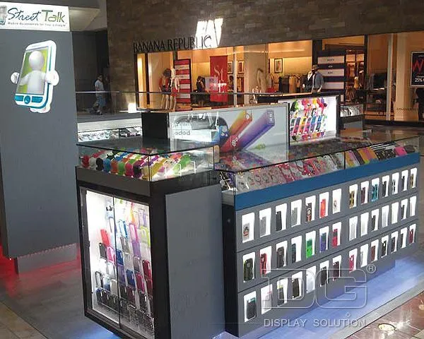 EL39 High End Wooden Cell Phone Mall Kiosk 1