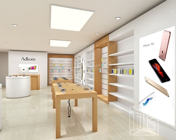 EL48 Wooden Cell Phone Store Fixture 1