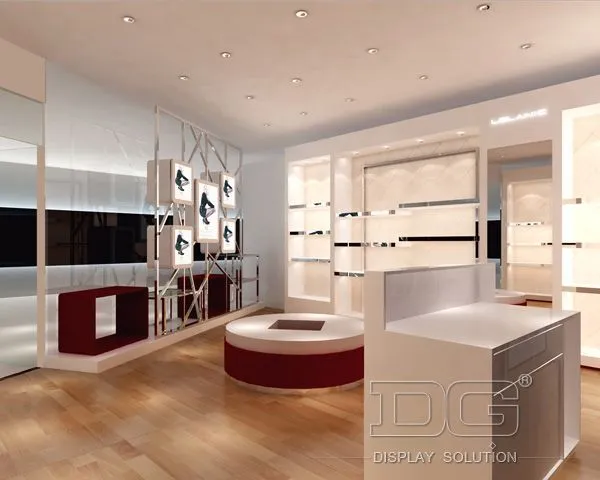 FT28 Luxury Wooden Shoe Display Wall 1