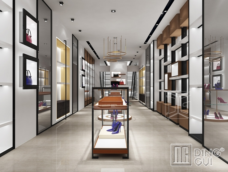 FT72 Νεότερο εμπορικό ντουλάπι παπουτσιών με καθρέφτη 1