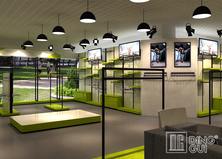 GR173 High quality rack display furniture for retail clothing store 6